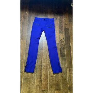 Guess Womens Skinny Pants Zipper Pockets Royal Blue 23